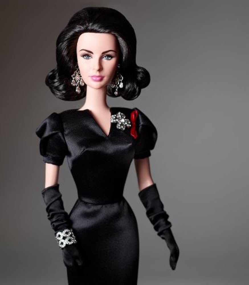 Barbie - Barbie バービー　バービー人形　エリザベステイラー　レア品　⑧ バービー バイオレット・アイズ エリザベス・テイラー ドール